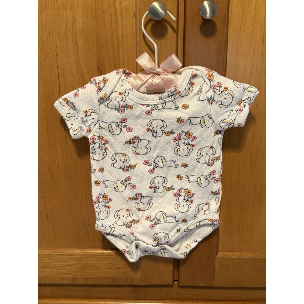 DUCK DUCK GOOSE Baby One Piece BUNNIES Perfect For Easter Size 3-6 Months